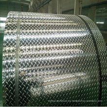 Bobina de aluminio en relieve estuco 2018 de China para antideslizante